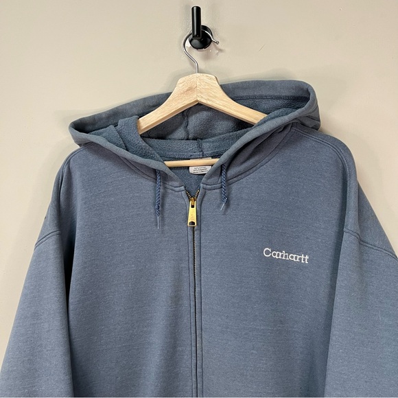 Vtg Distressed Carhartt Hoodie - Picture 2 of 7